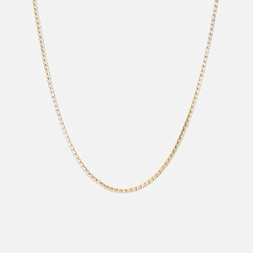 Tennishalsband med zirkoner 18K Guldplätering