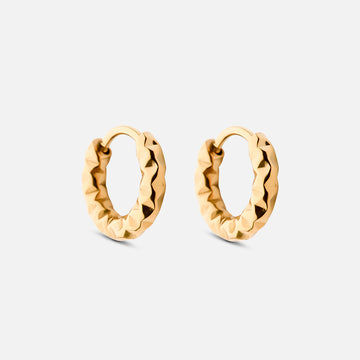 Astra örhängen med ringar 18k Guldplätering 12 mm