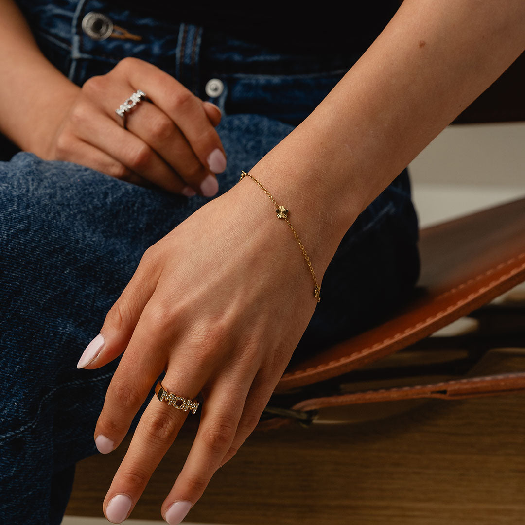 Scattered Flower Armbånd + halskæde 18K Guldbelagt - Josephine Nord