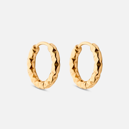 Astra örhängen med ringar 18k Guldplätering 15 mm