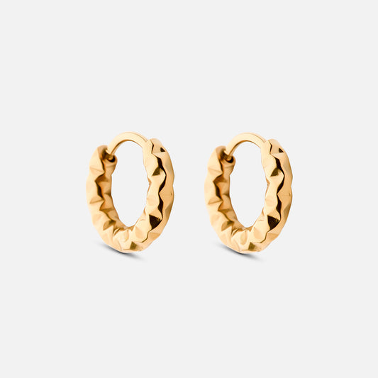 Astra örhängen med ringar 18k Guldplätering 12 mm