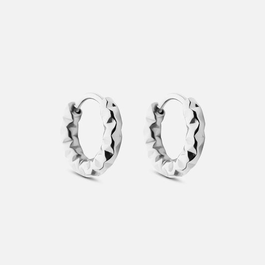 Astra örhängen med ringar Silverfärgad 12 mm