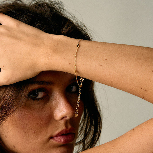 Scattered Oval Sun Armband 18k Guldplätering