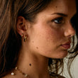 Wavy hoops 18k Guldplätering 20 mm