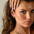 Wavy hoops 18k Guldplätering 20 mm