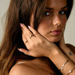 Curve Ring justerbar 18k Guldplätering