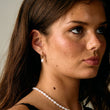 Pearl Hoops sötvatten pärlor 18k Guldplätering 14mm