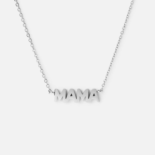 Mama Halsband Silverfärgad