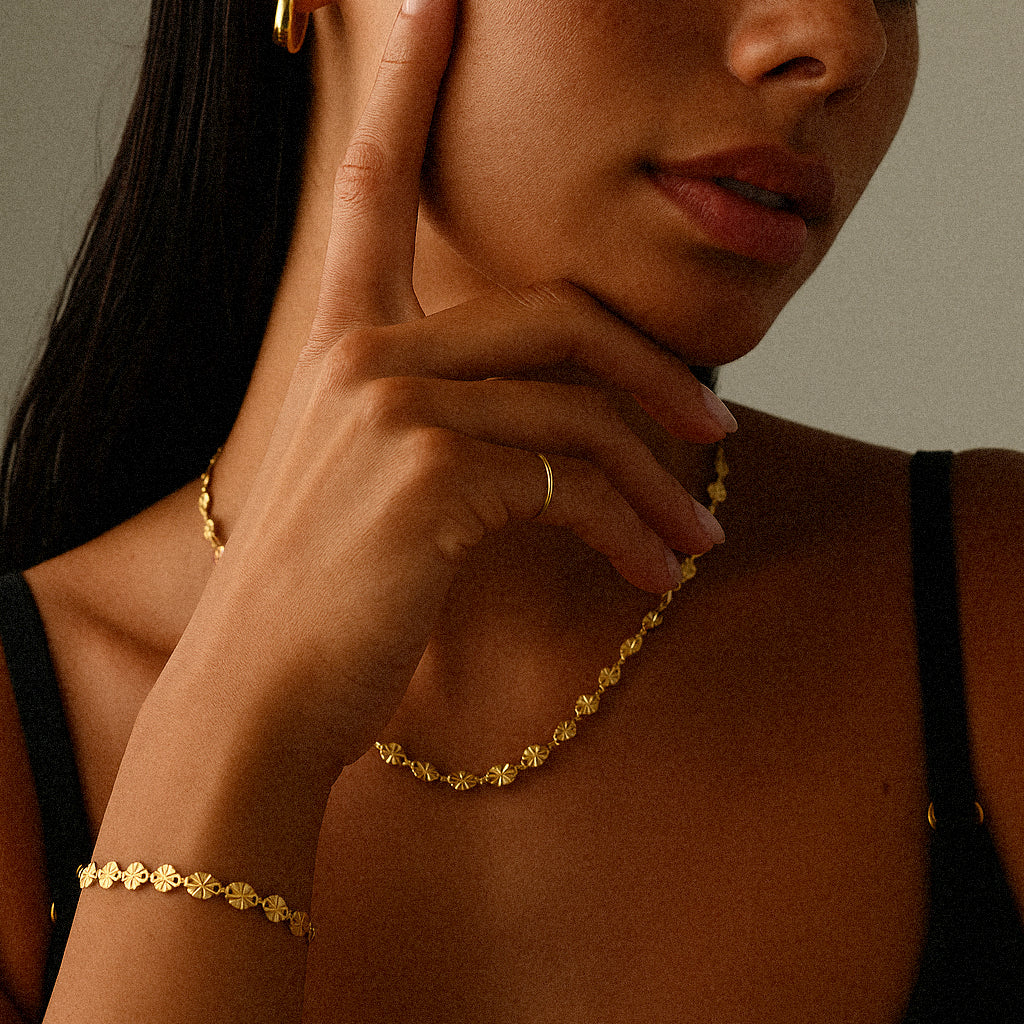 Sunset halsband 18K Guldplätering