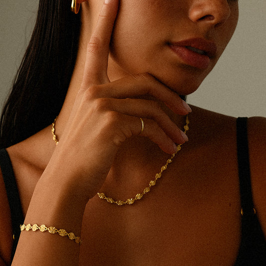 Sunset halsband 18K Guldplätering