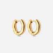 Wavy Hoops 18K Guldbelagt 14mm - Josephine Nord